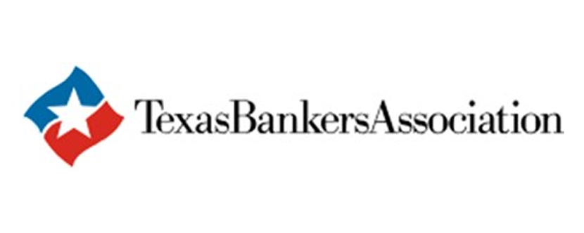 Logo of Texas Bankers Association in black text on white background.
