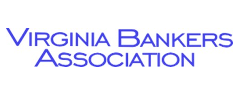 Logo of Virginia Bankers Association in blue text.