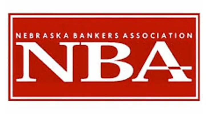 Logo of the Alaska Bankers Association with white text on a red background.